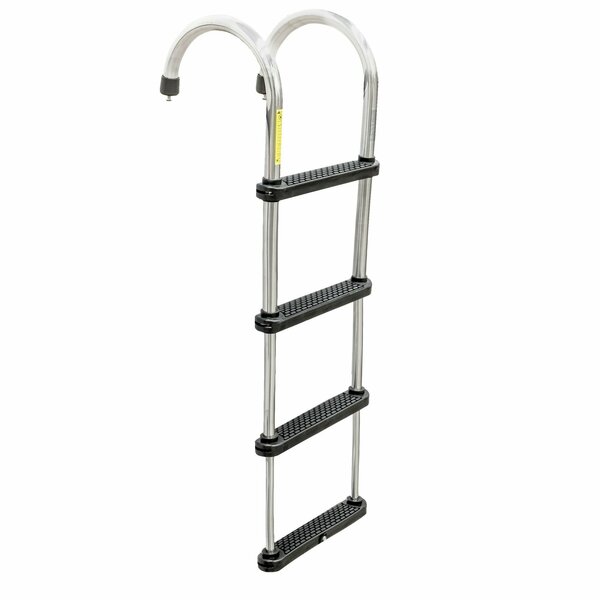 Whitecap Marine Products Stainless Steel Removable Telescoping Pontoon Ladder - 4 Step S-1862C